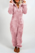Women's Teddy Fleece Hooded Onesie