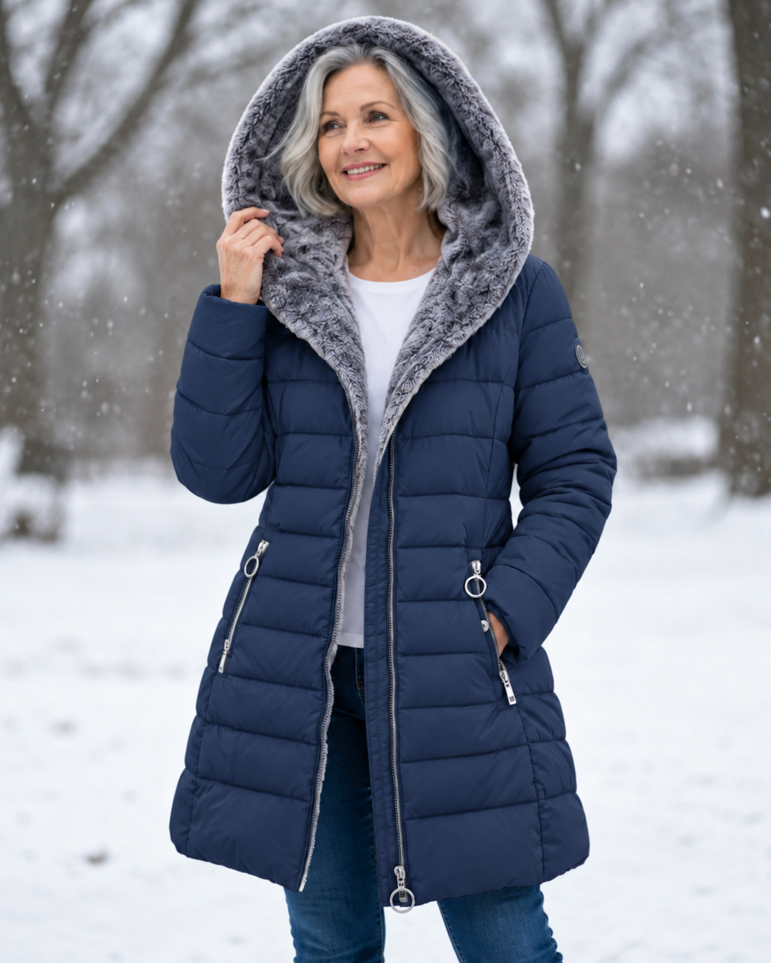 Women's Quilted Hooded Puffer Coat