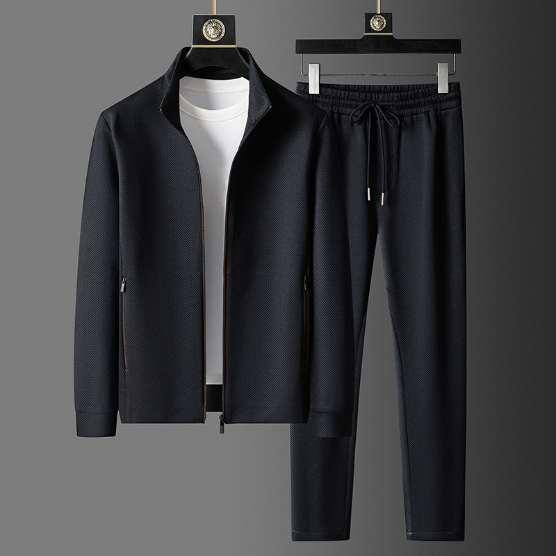 Men's Athletic Zip Tracksuit Set