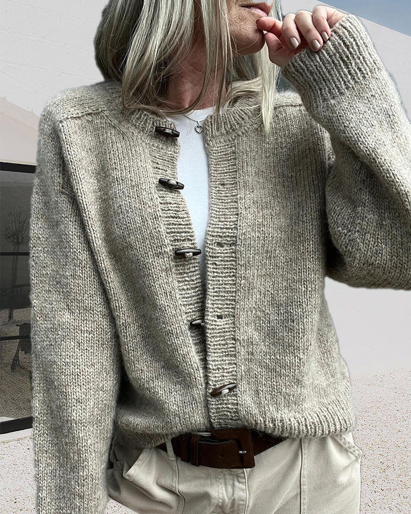 Women's Toggle Button Knit Cardigan