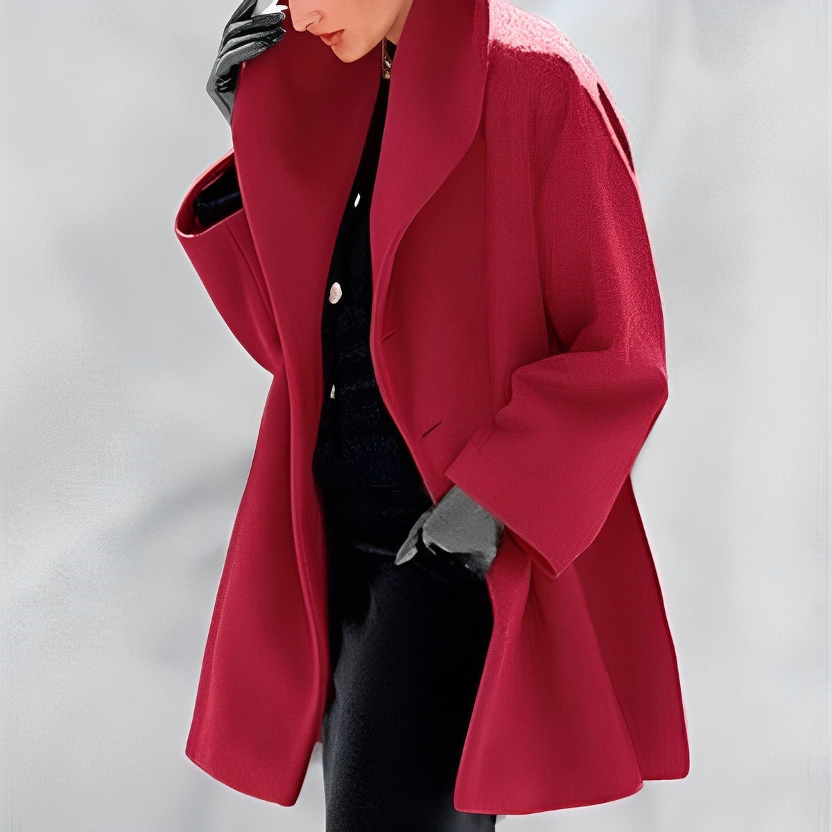 Women's Oversized Shawl-Collar Coat