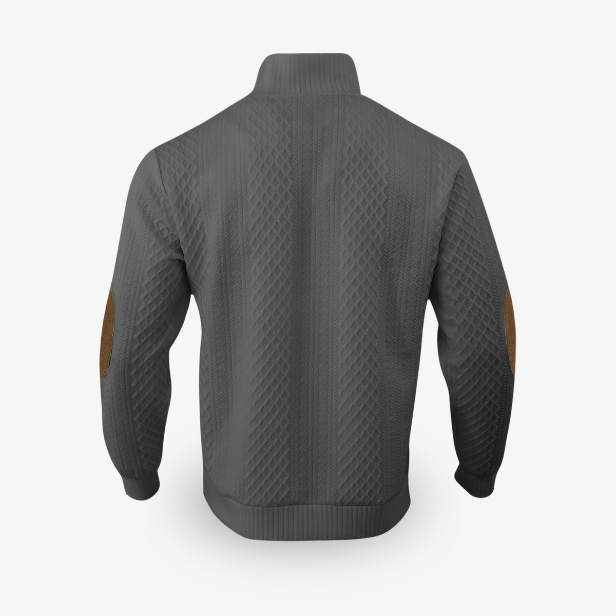 Men's Snap-Button Mock Neck Knit Sweater