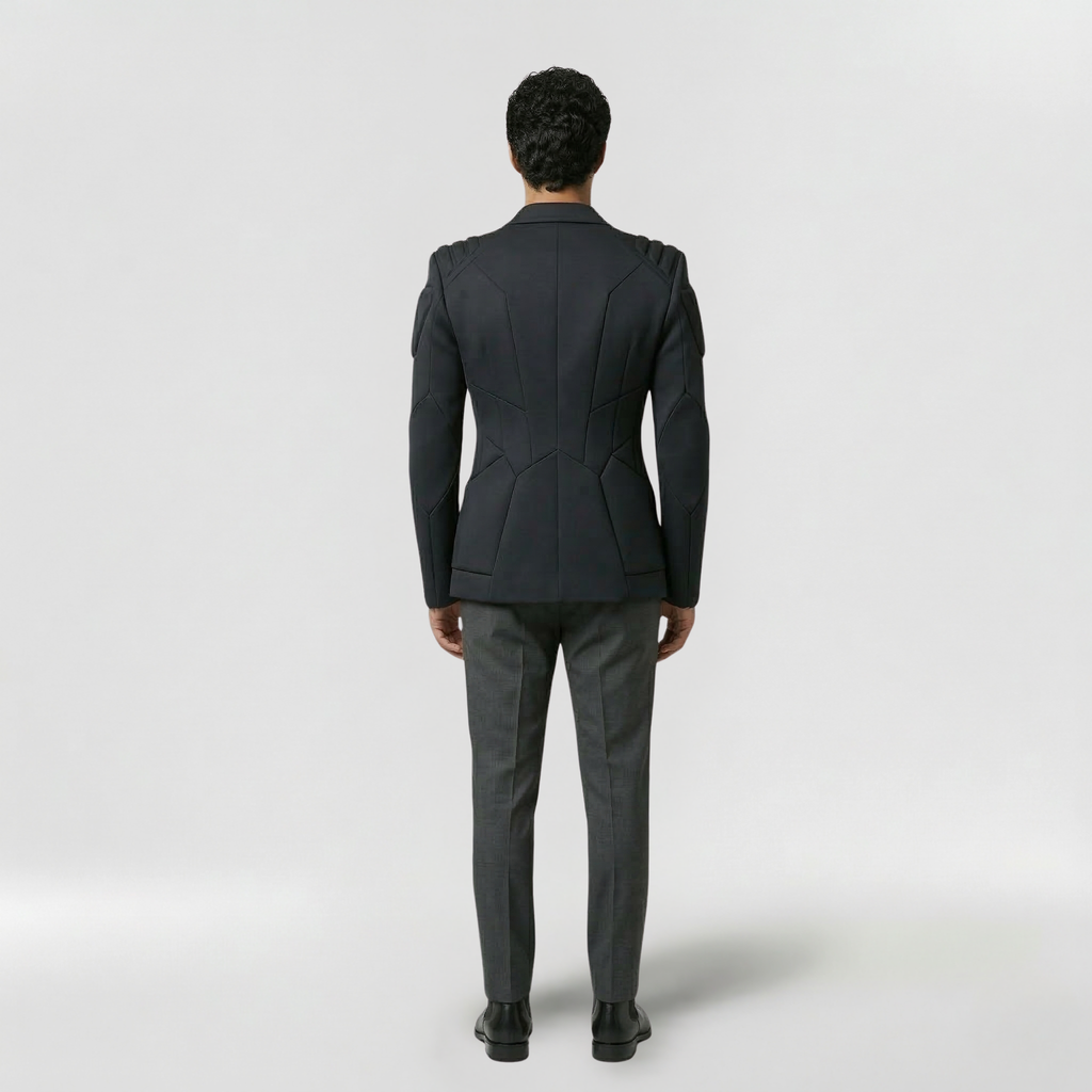 Men's Structured Shoulder Blazer