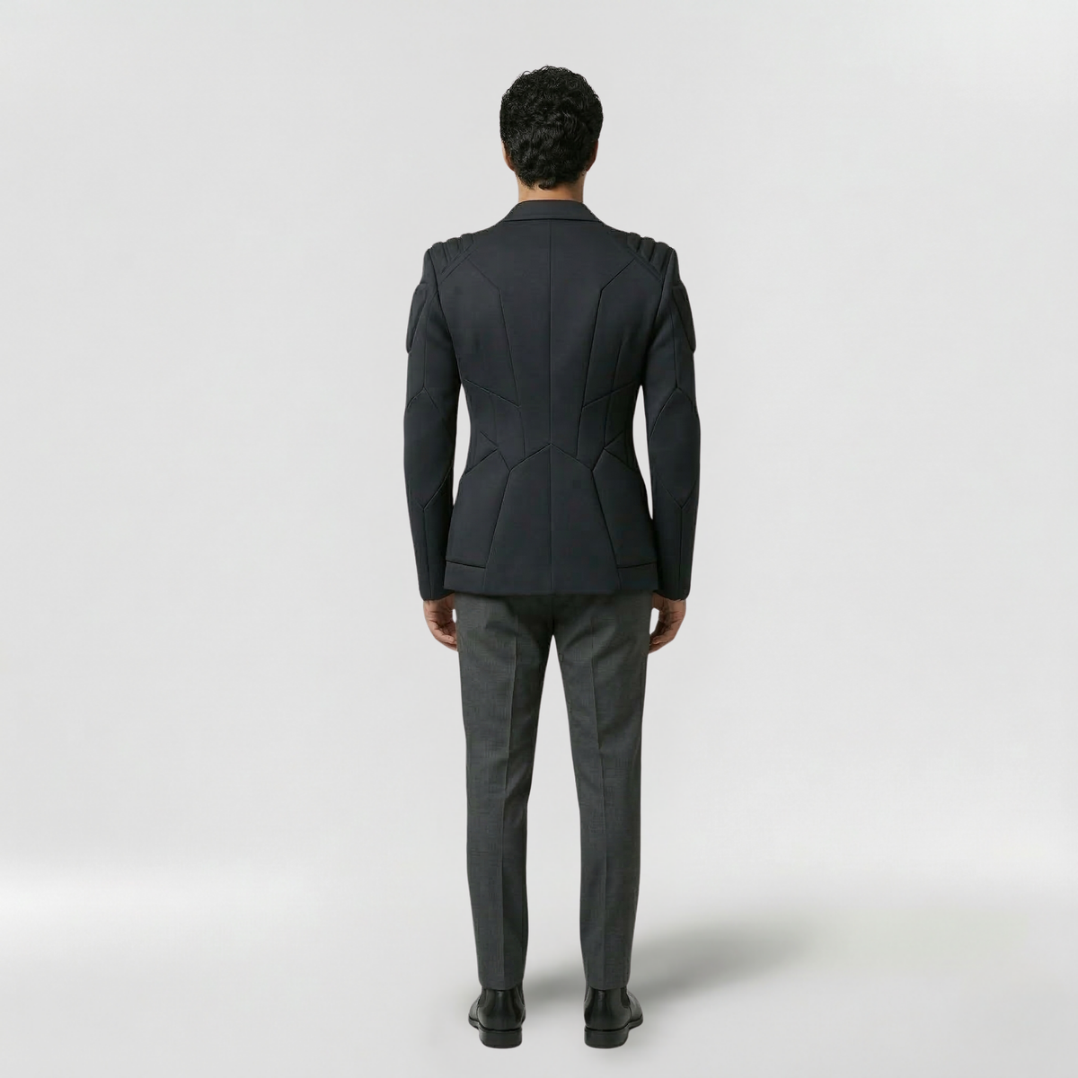 Men's Structured Shoulder Blazer