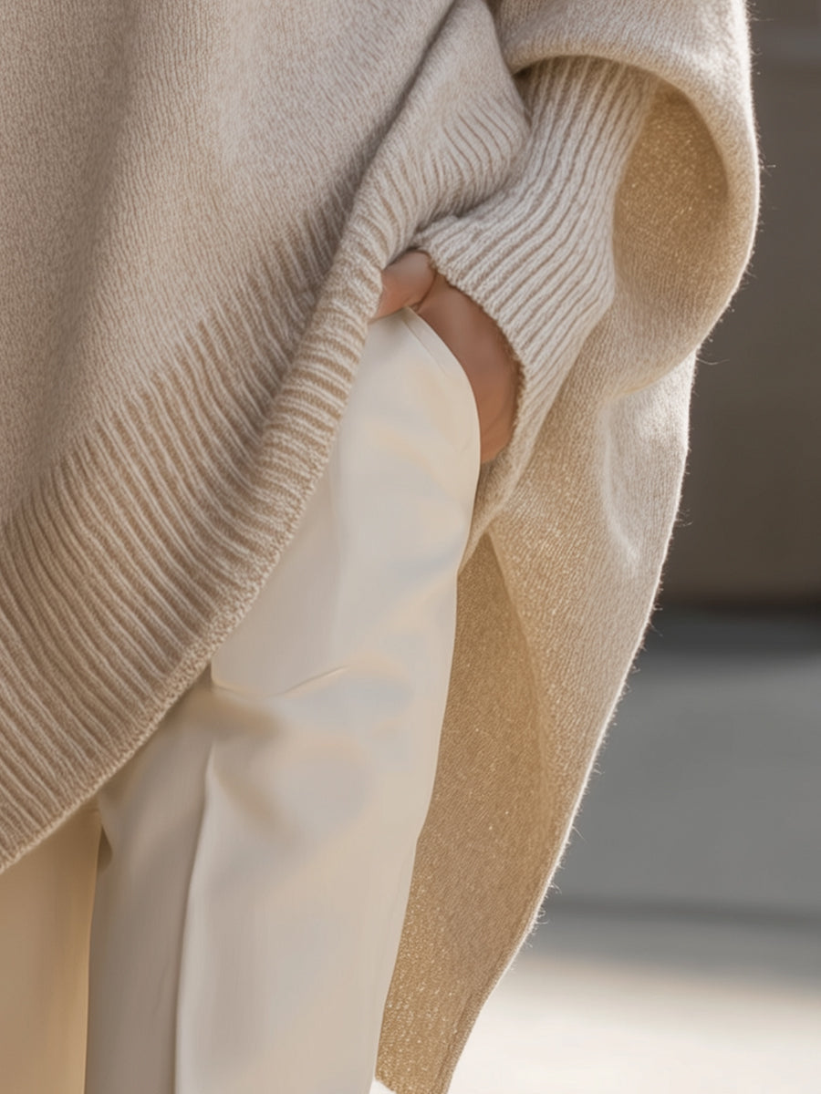Women's Oversized Poncho – Effortless Elegance