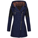 Dark Blue with Velvet Hood