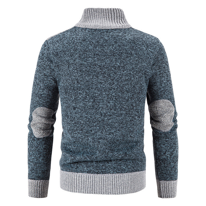 Men's Fleece-Lined Zip-Up Cardigan
