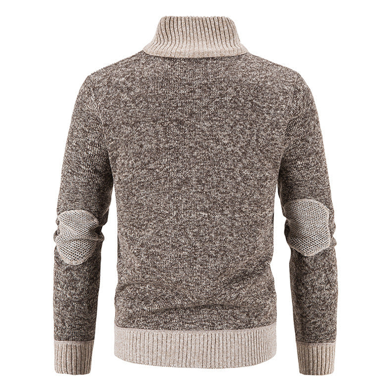 Men's Fleece-Lined Zip-Up Cardigan
