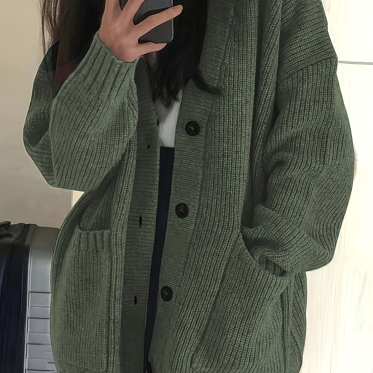 Women's Oversized Chunky Knit Cardigan