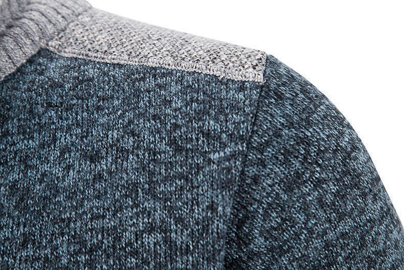 Men's Fleece-Lined Zip-Up Cardigan
