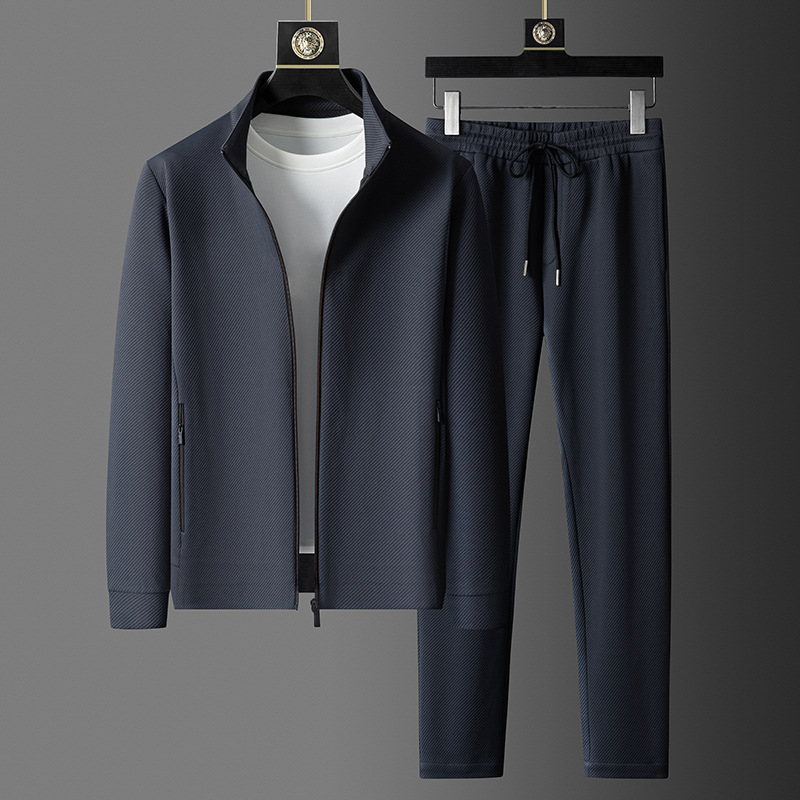 Men's Athletic Zip Tracksuit Set
