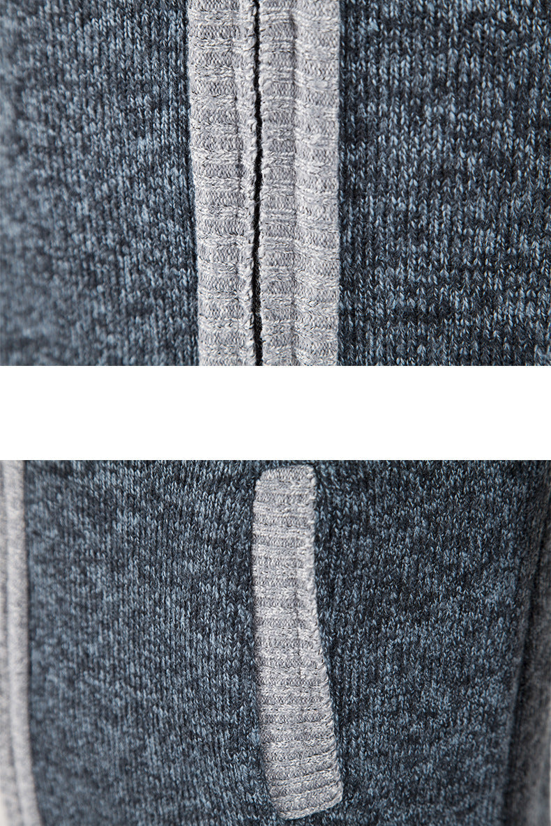 Men's Fleece-Lined Zip-Up Cardigan