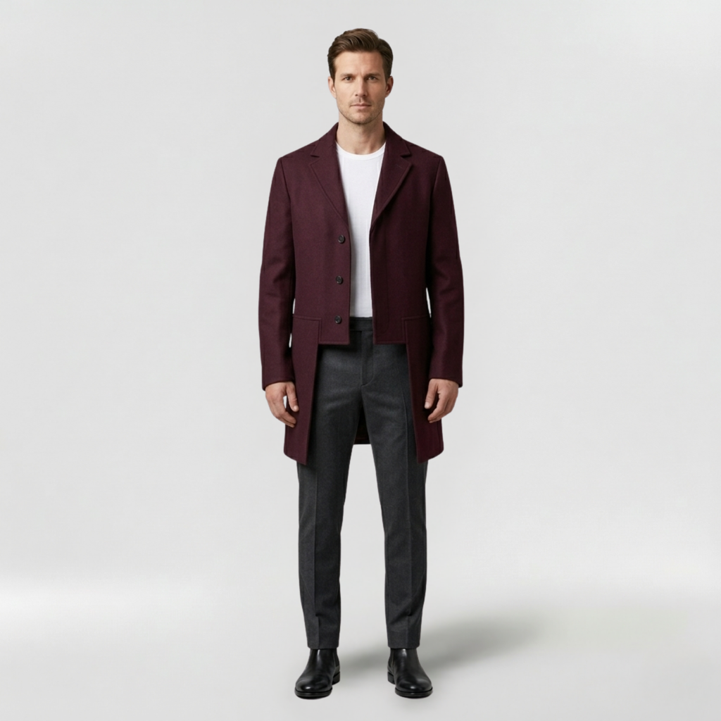 Men's Tailored Mid-Length Coat