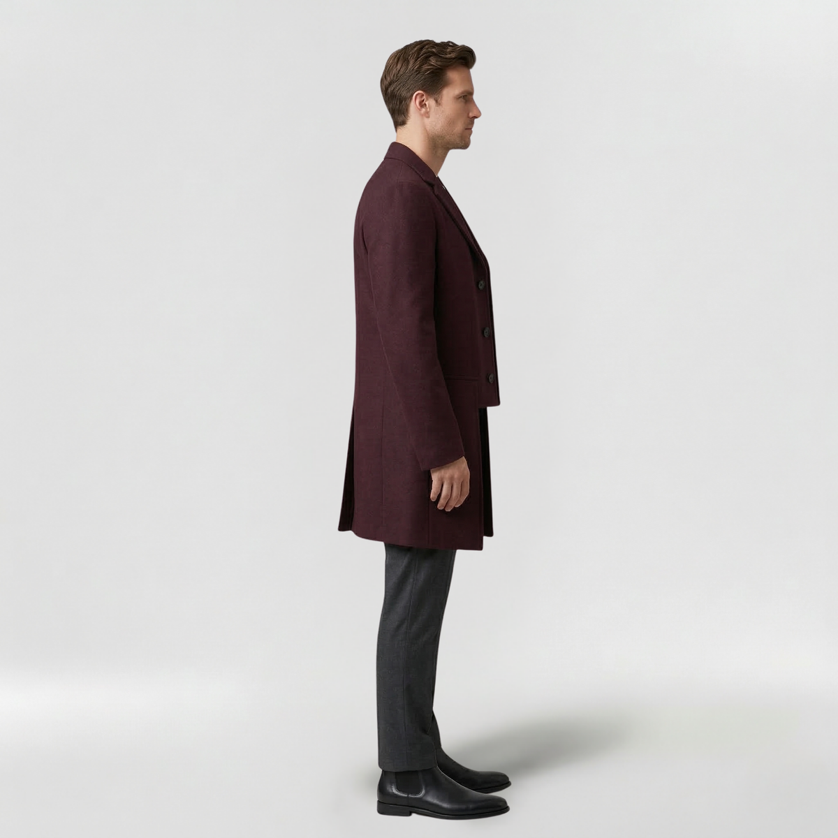 Men's Tailored Mid-Length Coat