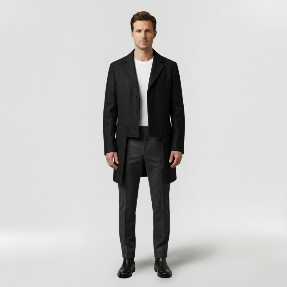 Men's Tailored Mid-Length Coat