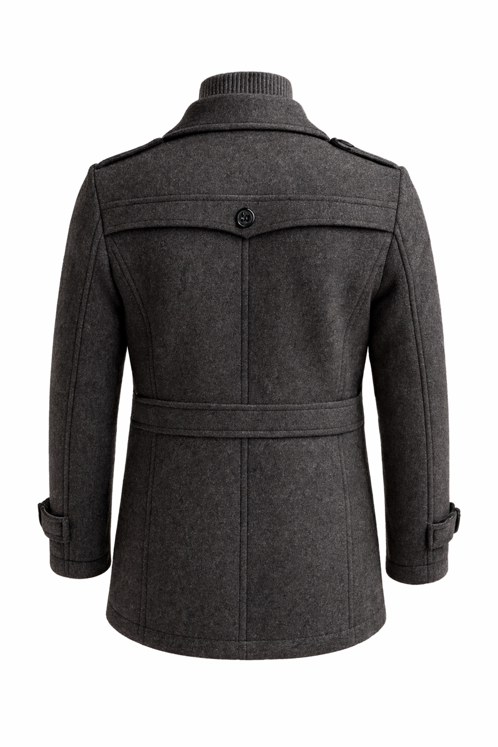 Men's Classic Wool-Blend Tailored Overcoat