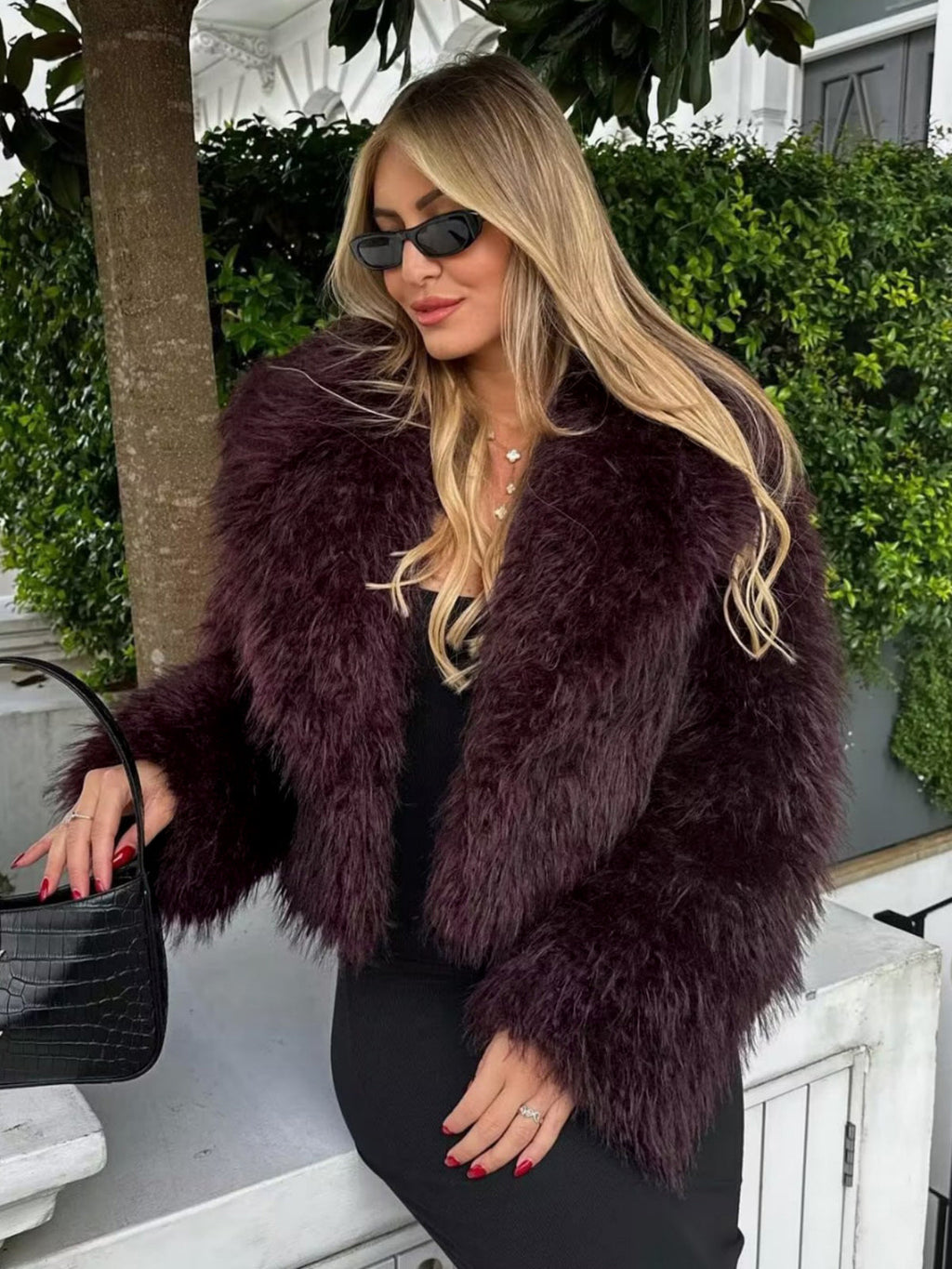 Women's Fluffy Faux Fur Jacket
