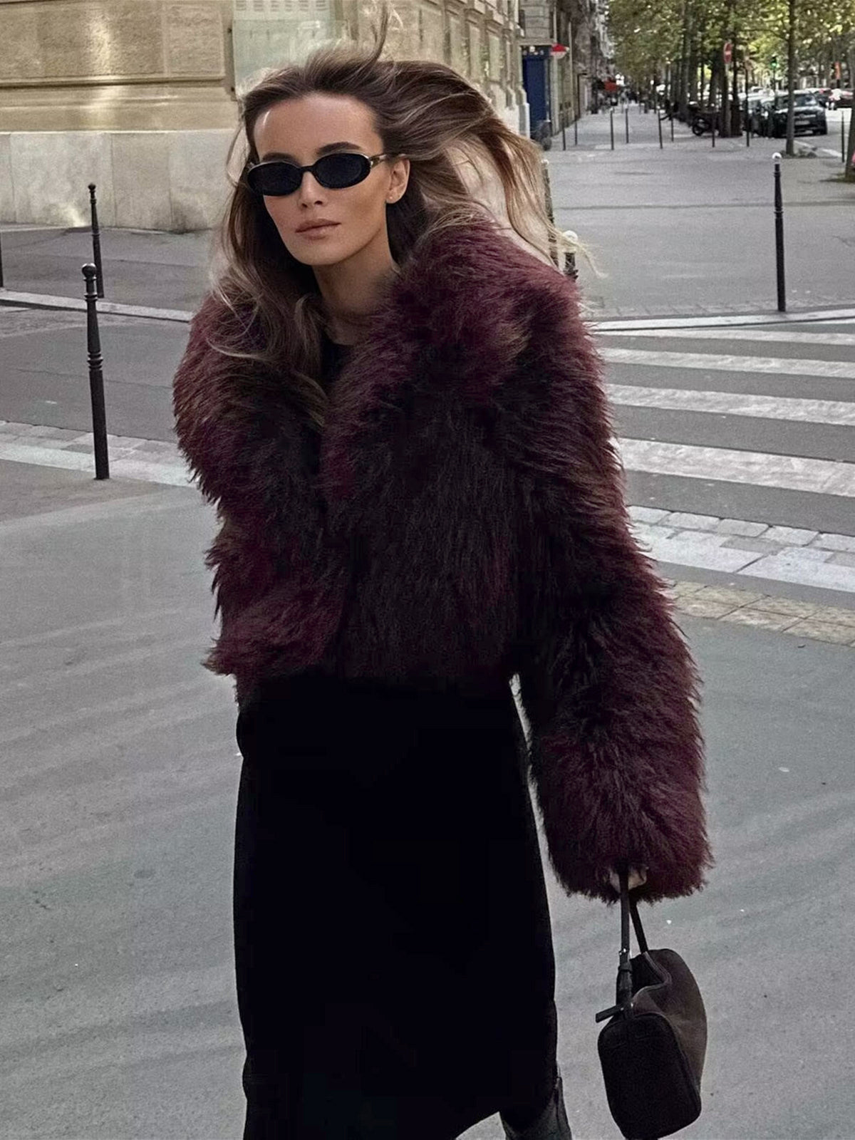 Women's Fluffy Faux Fur Jacket