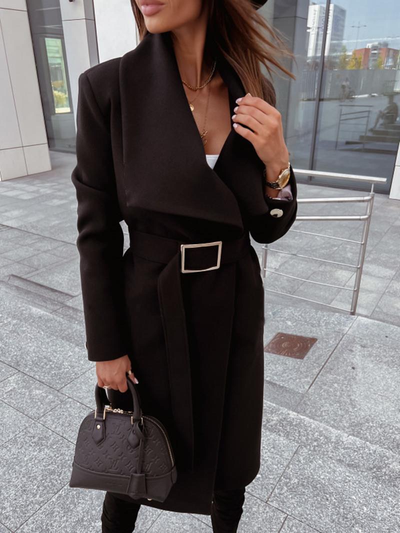 Women's Belted Maxi Wrap Coat