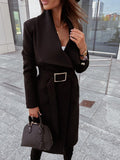 Women's Belted Maxi Wrap Coat