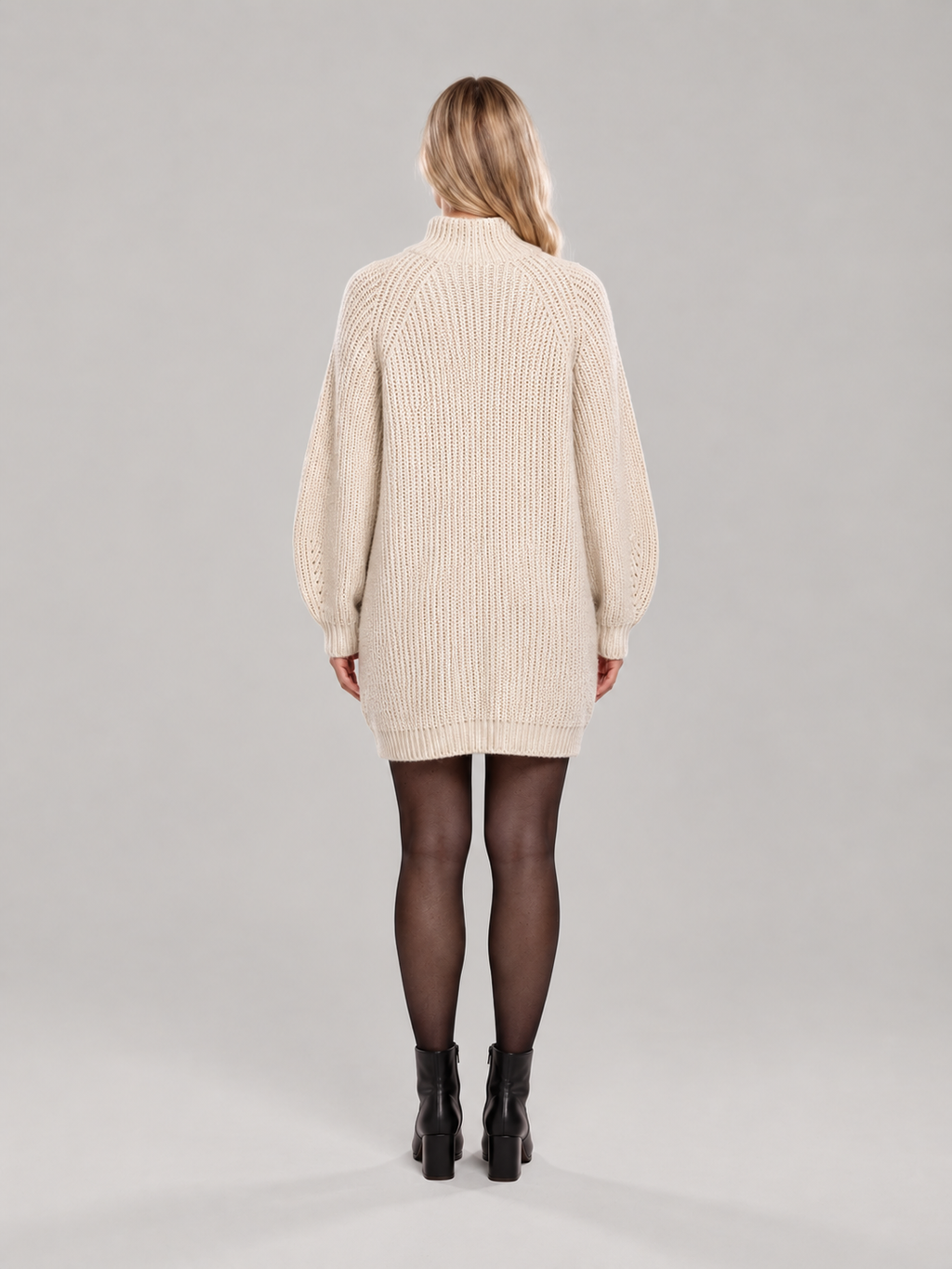 Women's Oversized Turtleneck Knit Sweater