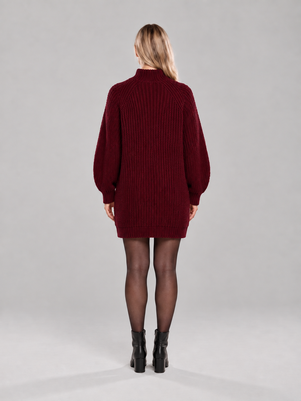 Women's Oversized Turtleneck Knit Sweater