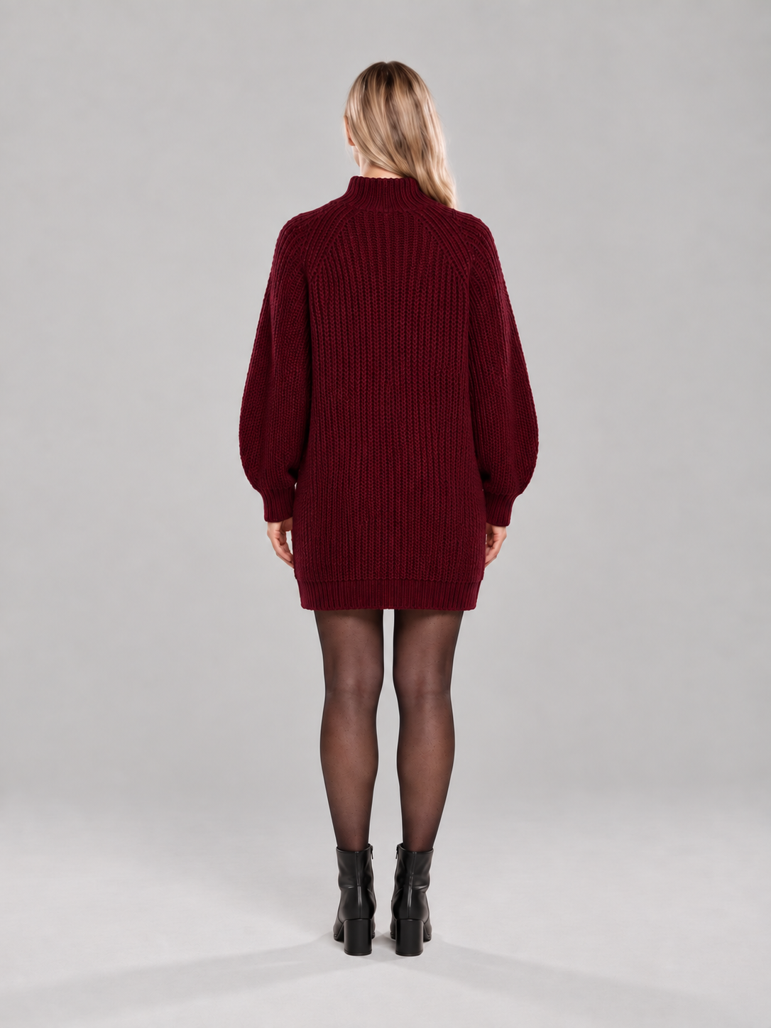 Women's Oversized Turtleneck Knit Sweater