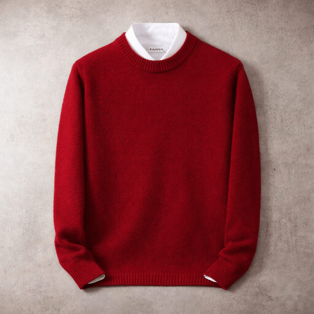 Men's Fine Knit Crewneck Sweater