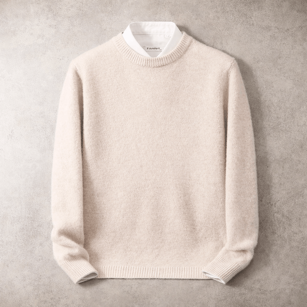 Men's Fine Knit Crewneck Sweater