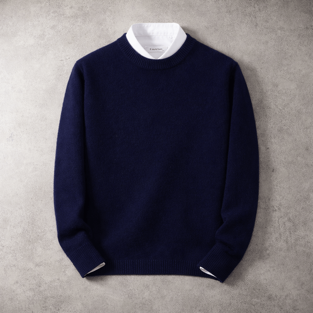 Men's Fine Knit Crewneck Sweater