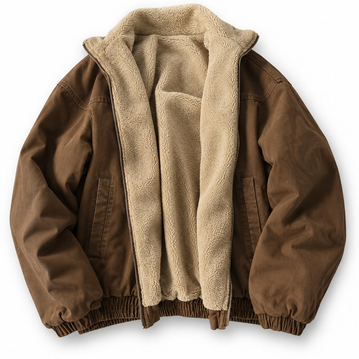 Men's Teddy-Lined Bomber Jacket