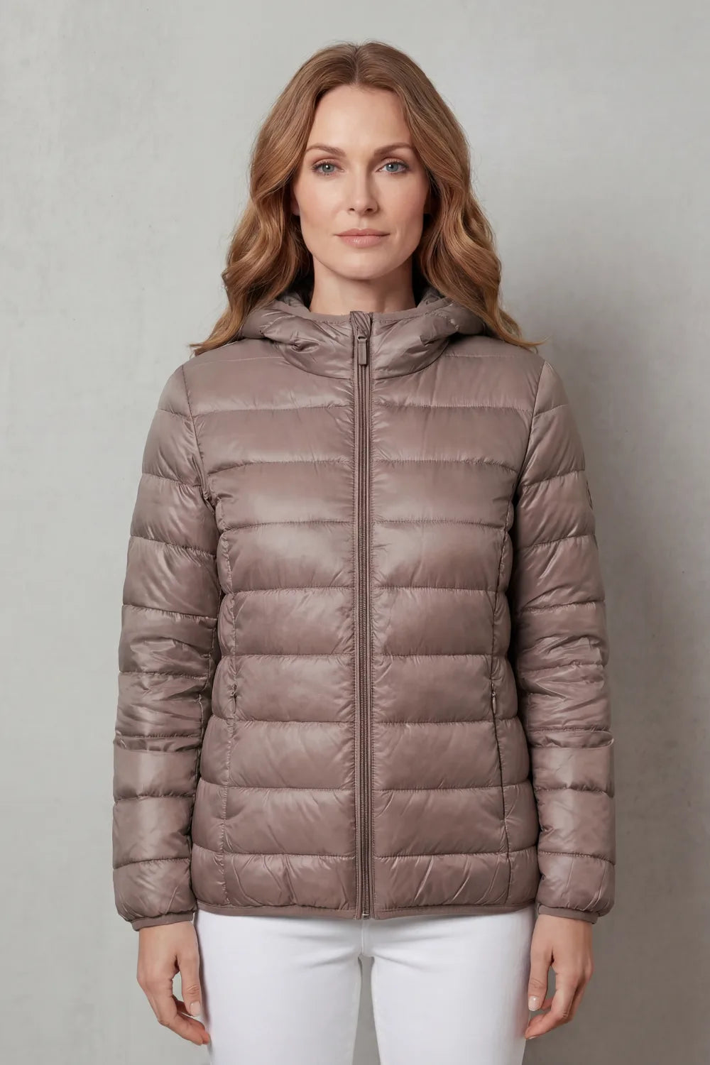 Women's Lightweight Hooded Puffer Jacket