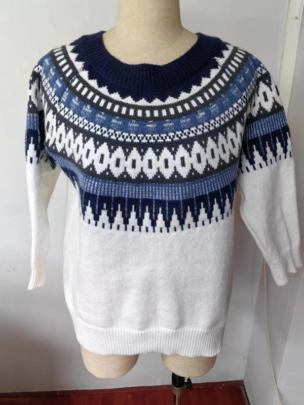 Women's Nordic Yoke Crewneck Sweater