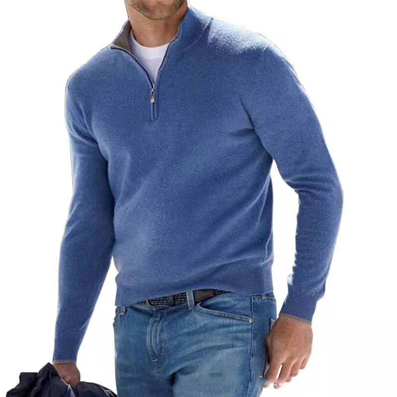 Men's Fine Knit Half-Zip Sweater
