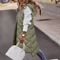 Women's Long Quilted Puffer Vest