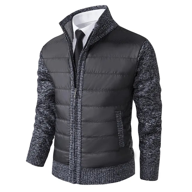 Men's Quilted Knit Hybrid Jacket