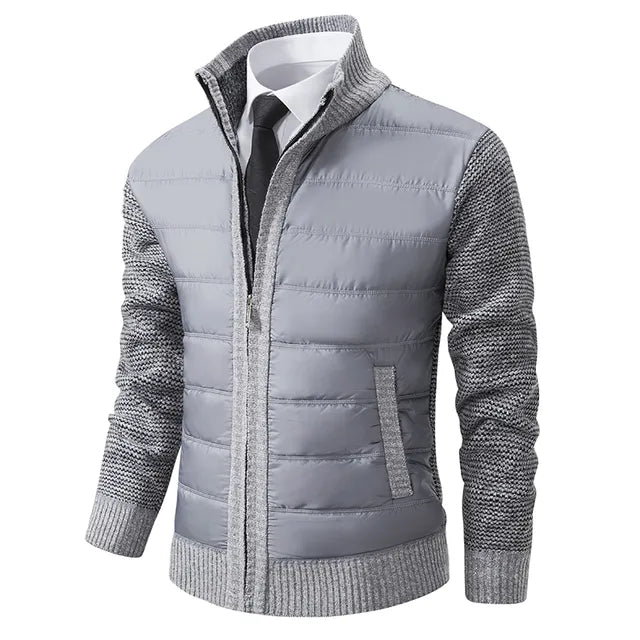 Men's Quilted Knit Hybrid Jacket