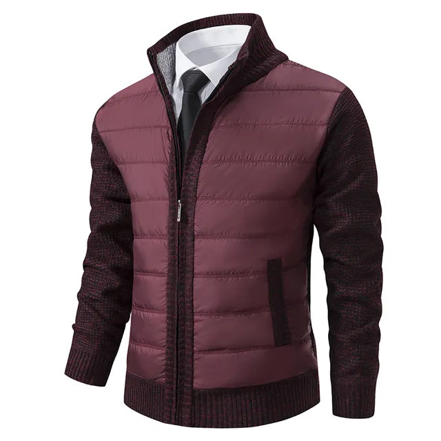 Men's Quilted Knit Hybrid Jacket