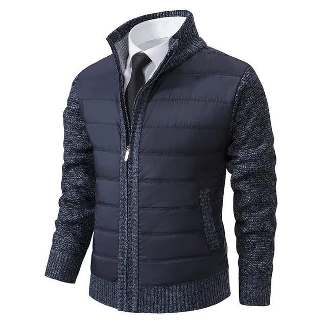 Men's Quilted Knit Hybrid Jacket