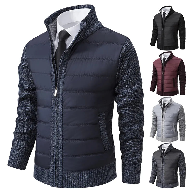 Men's Quilted Knit Hybrid Jacket