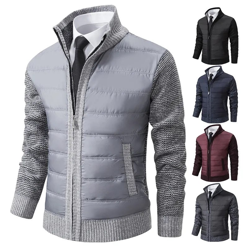 Men's Quilted Knit Hybrid Jacket