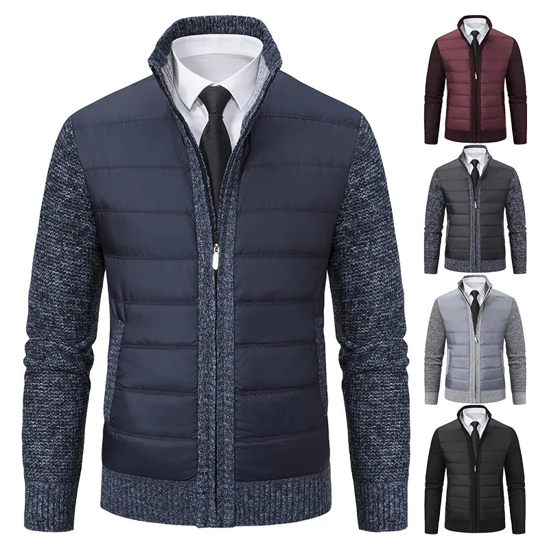 Men's Quilted Knit Hybrid Jacket