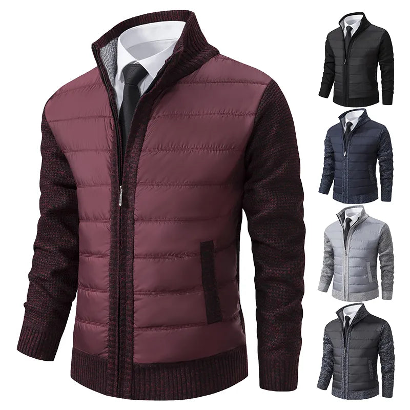 Men's Quilted Knit Hybrid Jacket