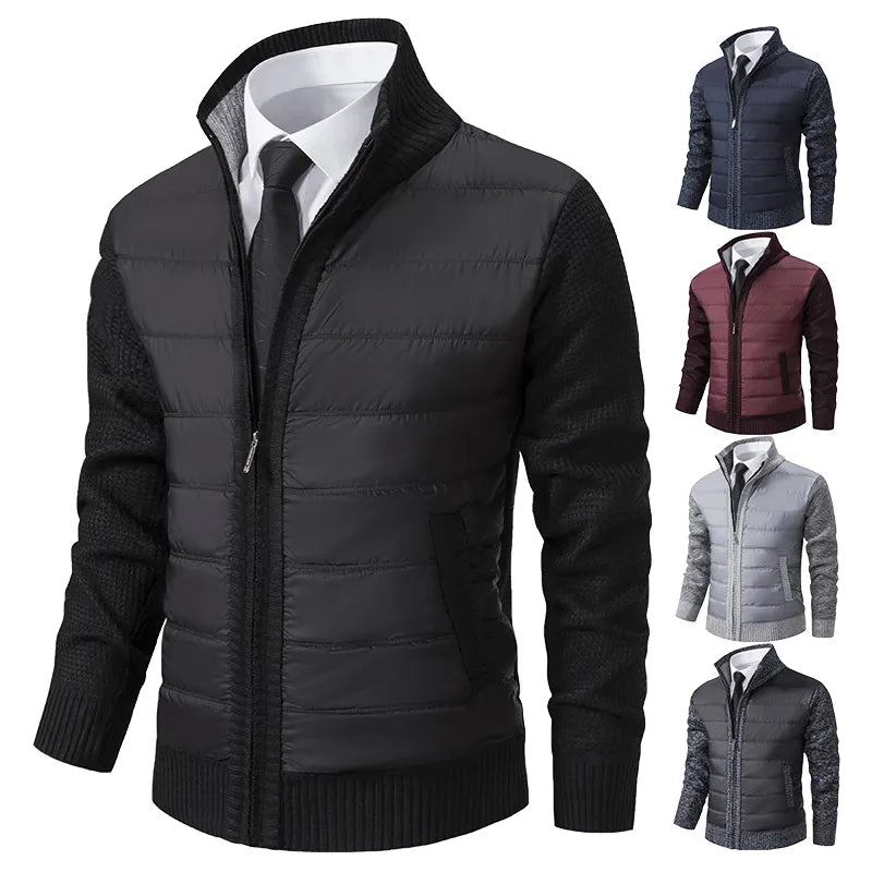 Men's Quilted Knit Hybrid Jacket