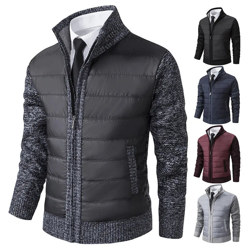 Men's Quilted Knit Hybrid Jacket