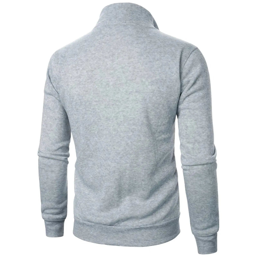Men's Full-Zip Track Jacket with Stand Collar