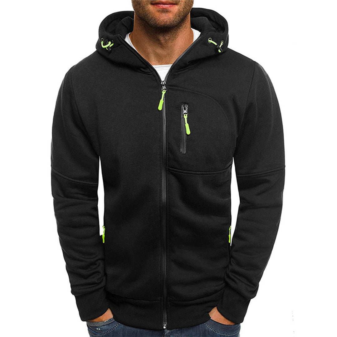Men's Sporty Full-Zip Hoodie