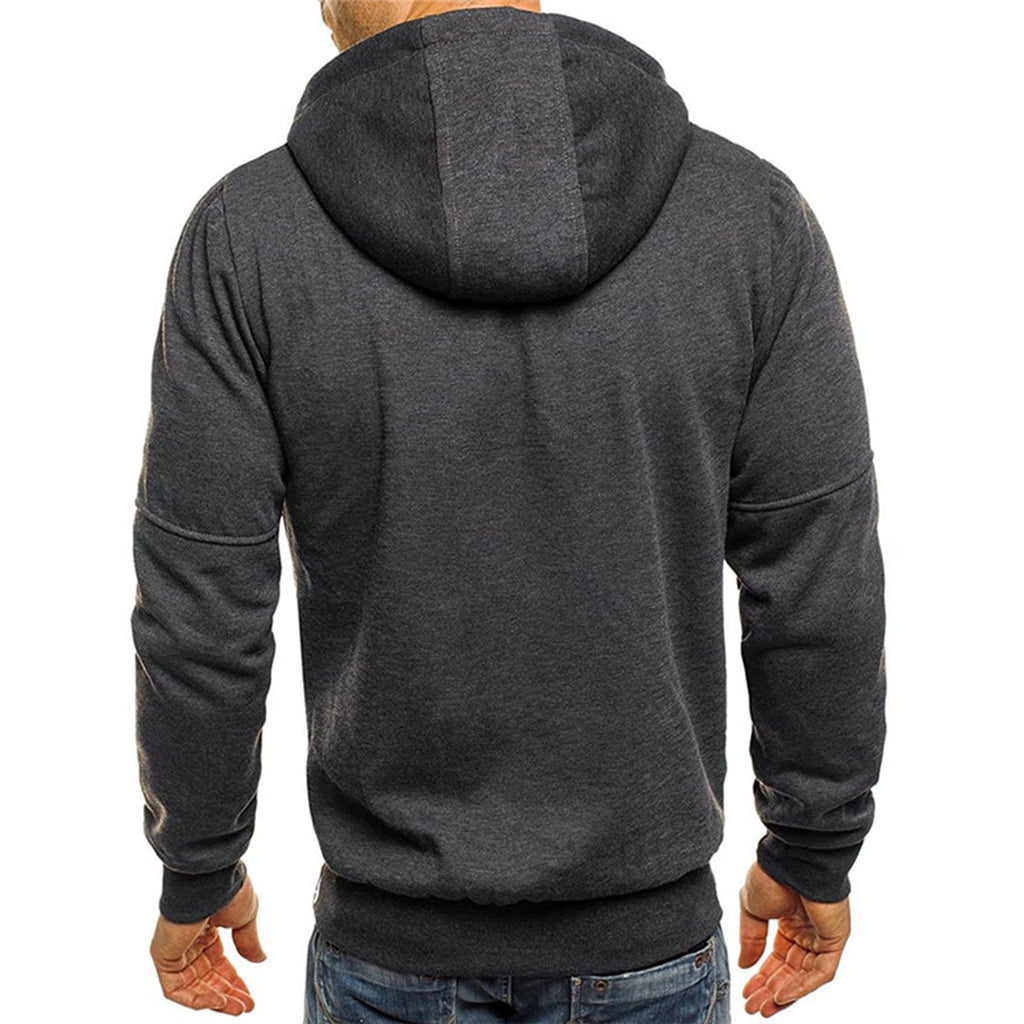 Men's Sporty Full-Zip Hoodie
