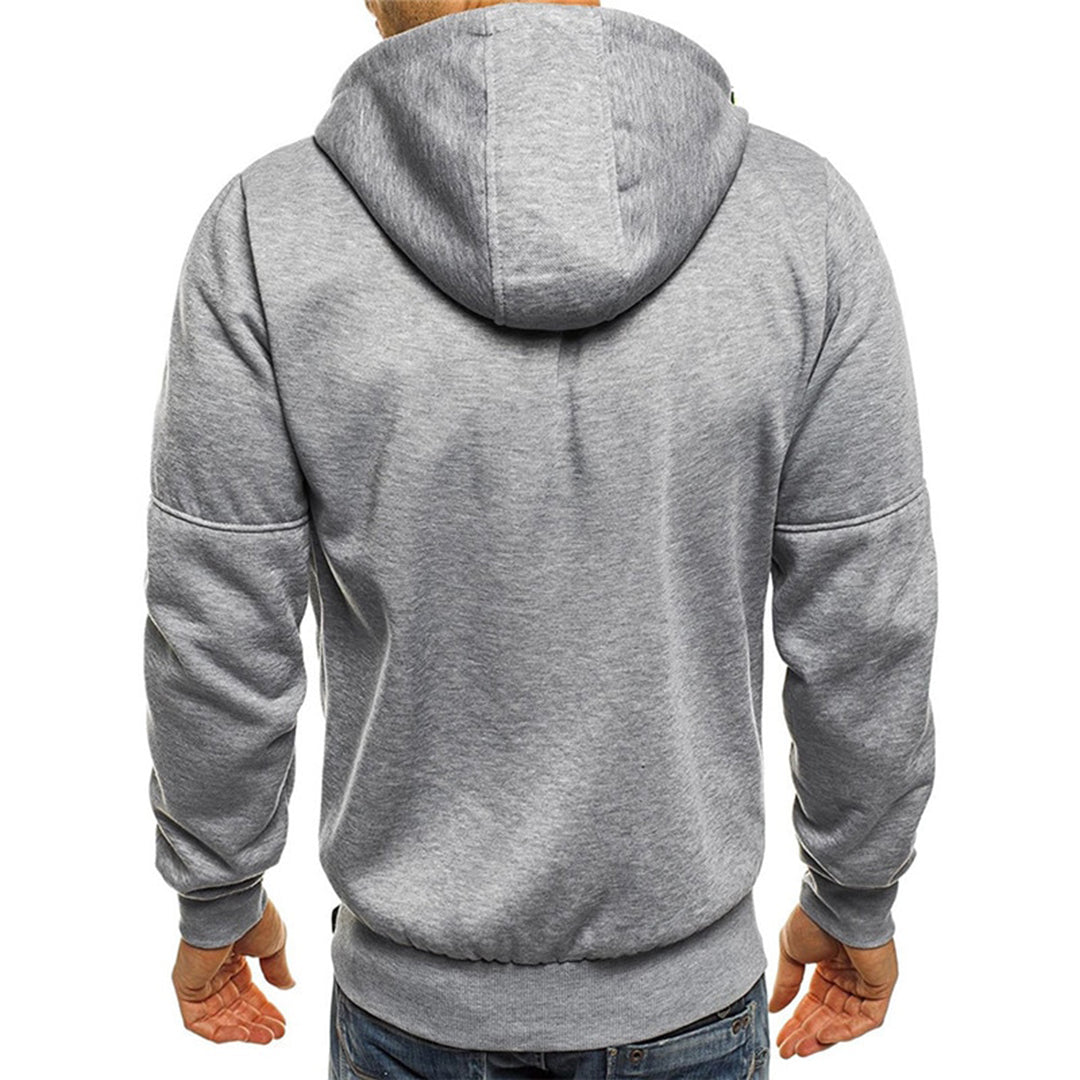 Men's Sporty Full-Zip Hoodie