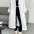 Women's Long Hooded Knit Cardigan